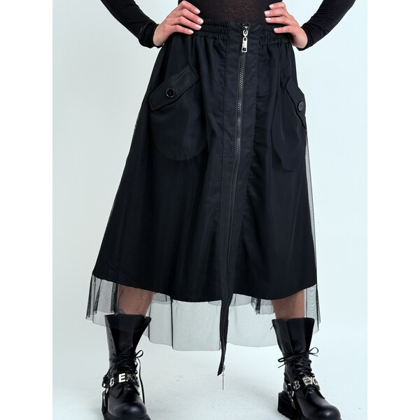 H4 Čierna sukňa s tylom JULIET 660 65613660