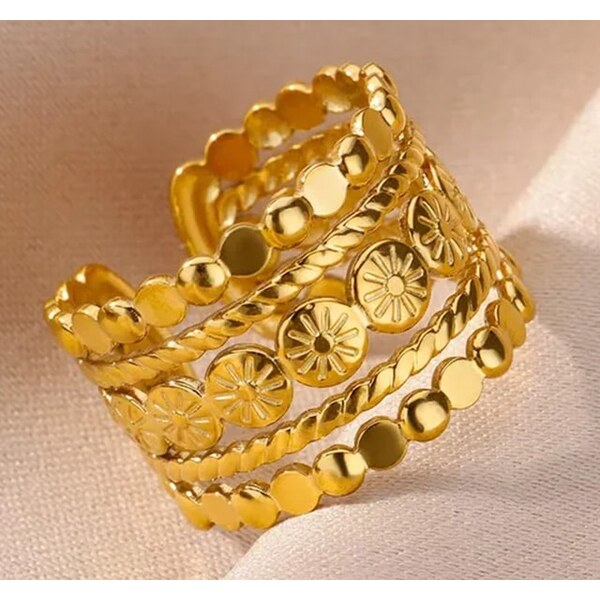 Oceľový prsteň Glare 327 - 53 65613638