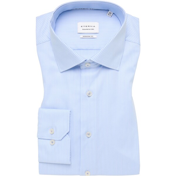 Pánska modrá Dynamic Cotton herringbone košeľa ETERNA modern fit 65614448