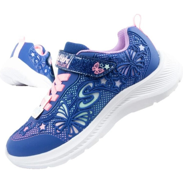 Detská športová obuv Skechers Jumpsters pre dievčatá lesklá 65725281