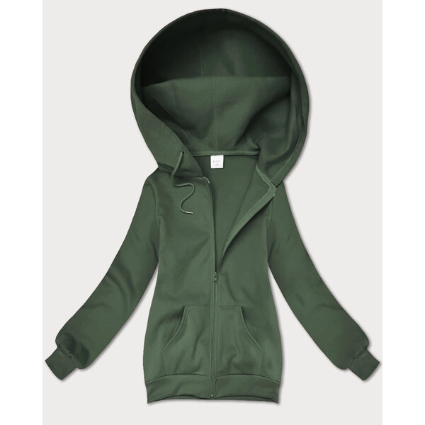 Dámska šedo-zelená mikina na zips SWest (B-12#) 65726334