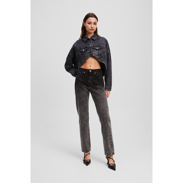 DŽÍNSY KARL LAGERFELD JEANS KLJ HR STRAIGHT OMBRE DENIM 65617483