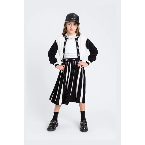 Detský kardigan s prímesou vlny Twinset 65619195