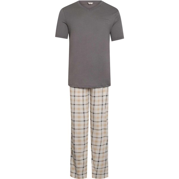 Dagi Dlhé pyžamo béžová / okrová / dymovo šedá 65619649