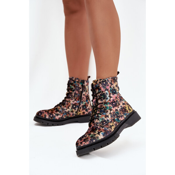 ARTIKER Dámske členkové topánky s kvetinovým vzorom 66474263