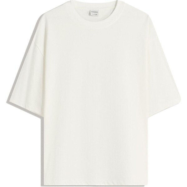 Bershka Tričko šedobiela 65894905