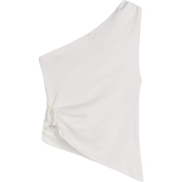 Bershka Top slonová kosť 65894949