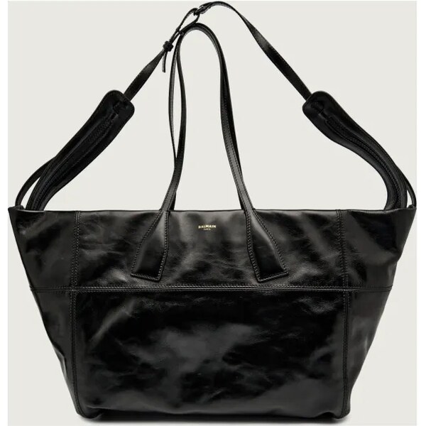 Balmain Kožená shopper kabelka TRACK ZIP 65611070