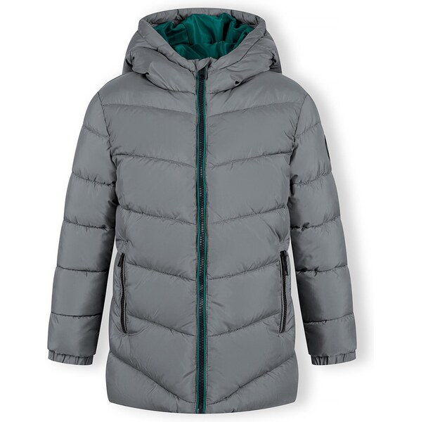 MINOTI Zimná bunda tmavosivá / smaragdová / čierna 65642626