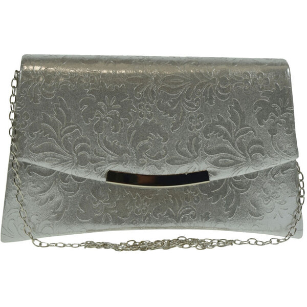 JOHN-C Dámska strieborná spoločenská kabelka VUELA 65620967