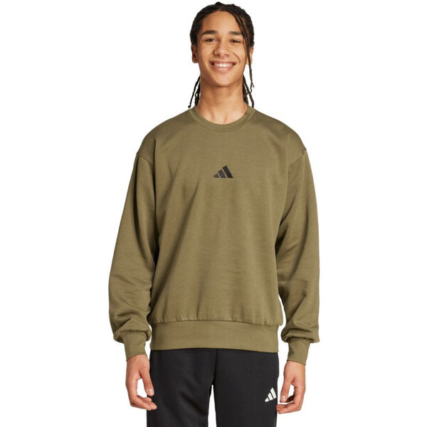 Pánska mikina adidas Essentials Feelcozy Fleece olive KD5149 65725665