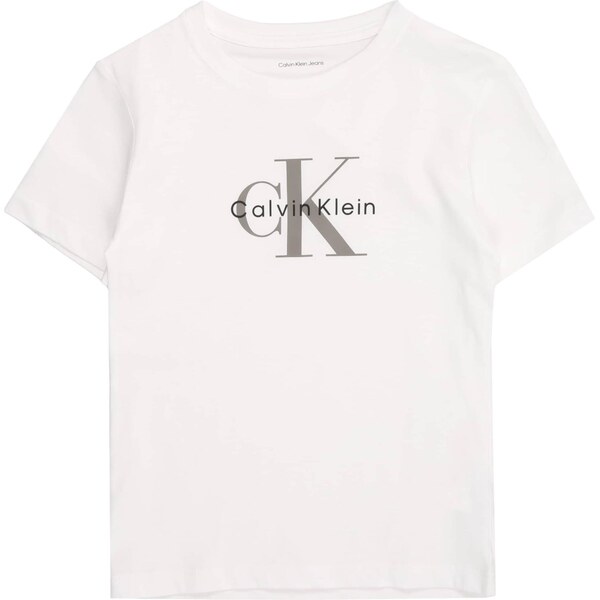 Calvin Klein Jeans Tričko sivá / čierna / biela 65695857