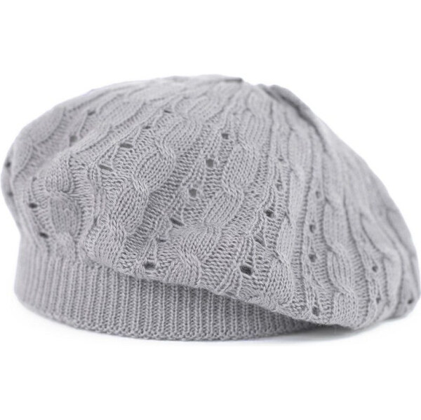 Artofpolo Dámsky romantický baret Ažur Šedý 65229489