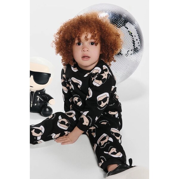 Detské bavlnené tepláky Karl Lagerfeld 65633279