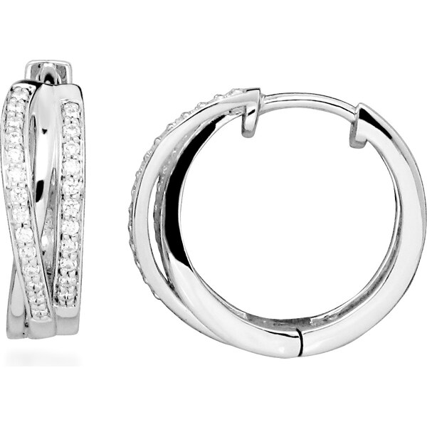 Silver Cat Strieborné kruhy s kubickými zirkónmi Beauty SC587 66581131