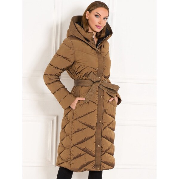 Due Linee Dámská camel bunda prošívaná bi-col 65628062