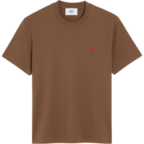 AMI PARIS Ami De Coeur Brown tričko 65628450