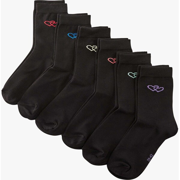 bonprix Ponožky s bio bavlnou (6 ks v balení), farba čierna 45021686