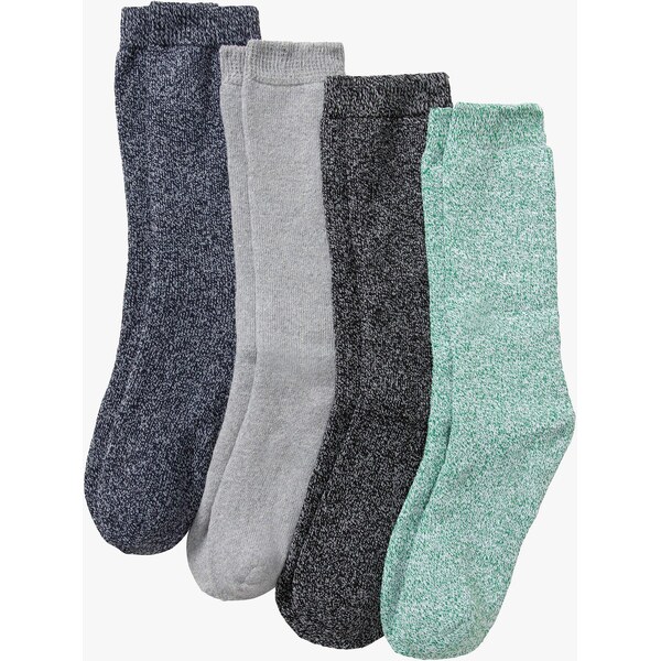 bonprix Termo froté ponožky (4 ks) z bio bavlny, farba čierna 45201905