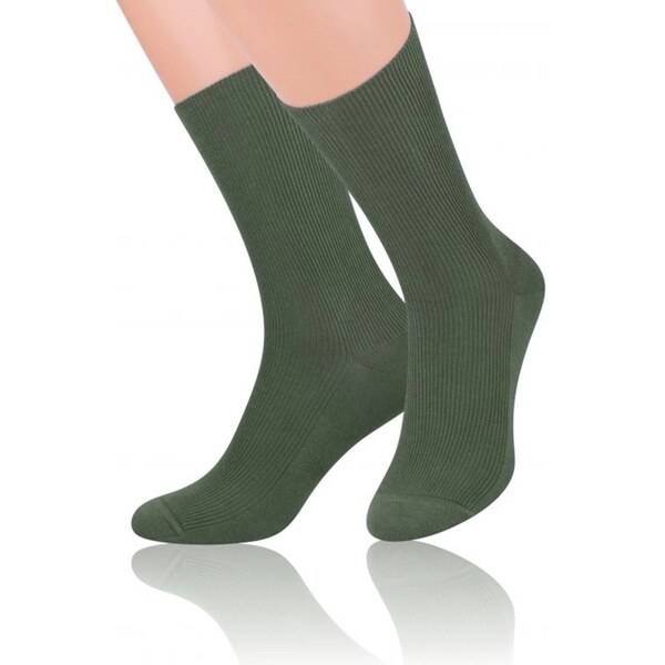 Steven Pánske ponožky 018 olive 65629094