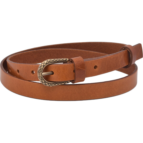 Mercucio Kožený dámsky opasok 722-20-29 koňak pracka Medúza 65629061