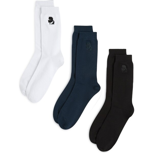 Karl Lagerfeld Ponožky Kameo tmavomodrá / čierna / biela 65635695