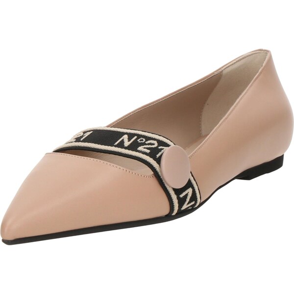 N°21 Baleríny s ramienkom telová / čierna 66038696