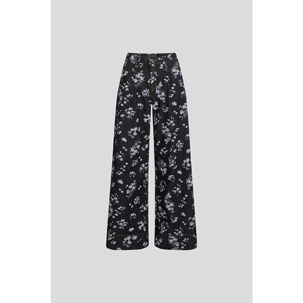 DŽÍNSY KARL LAGERFELD AOP ORCHID DENIM PANTS 65635580