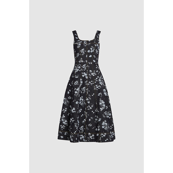 ŠATY KARL LAGERFELD AOP ORCHID DENIM DRESS 65635581