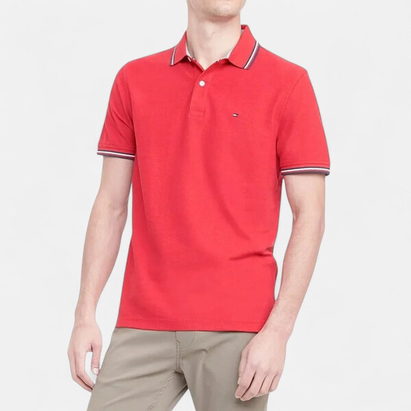 Pánské červené polo triko Tommy Hilfiger M56444 65639970