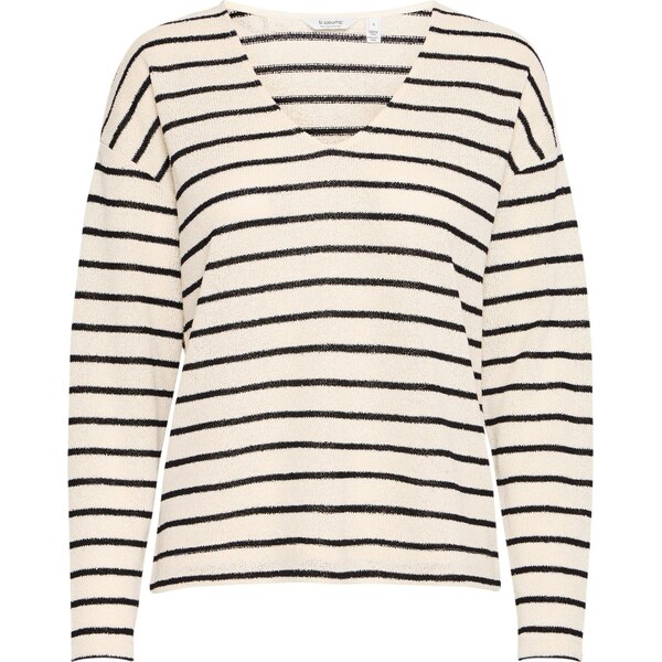 b.young Mikina béžová / čierna 65648219