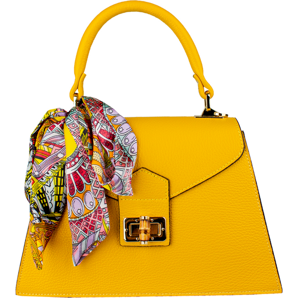 Žltá kožená talianska crossbody kabelka Flavia Gialla NovaKabelka.sk 65651618