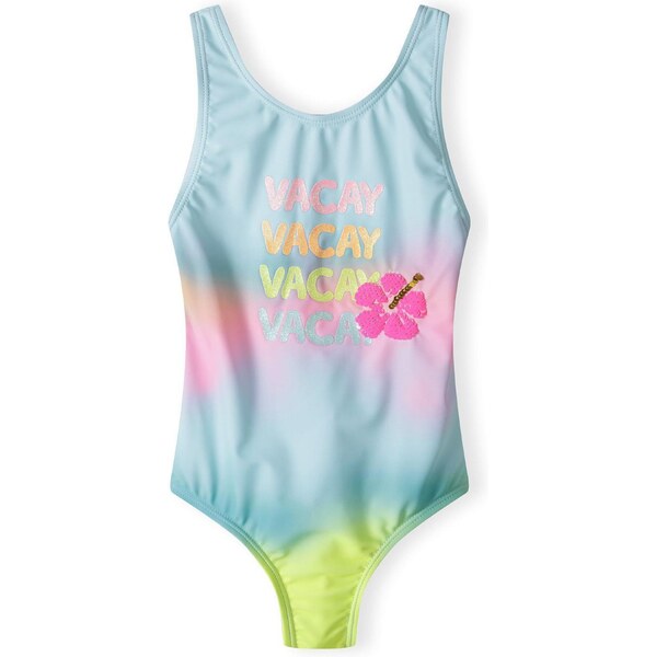 MINOTI Jednodielne plavky limetková / mätová / ružová 62937470