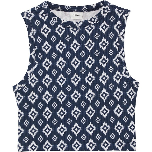 s.Oliver Top námornícka modrá / biela 63336831