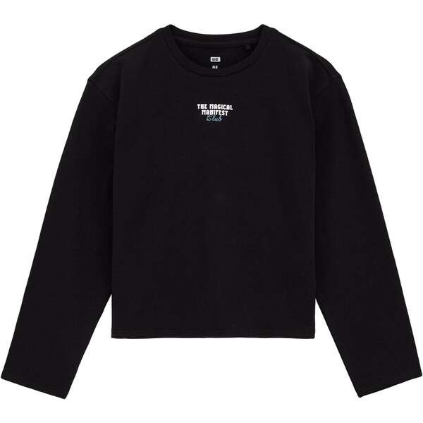 WE Fashion Tričko dymovo modrá / čierna / biela 65658840