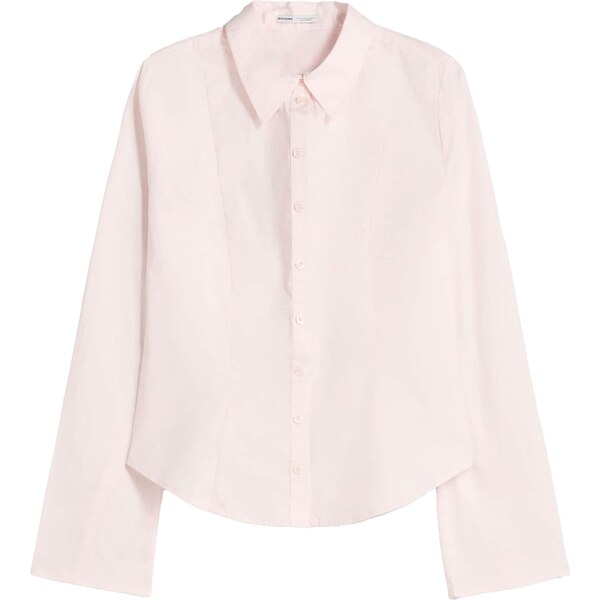 Bershka Blúzka ružová 66009198