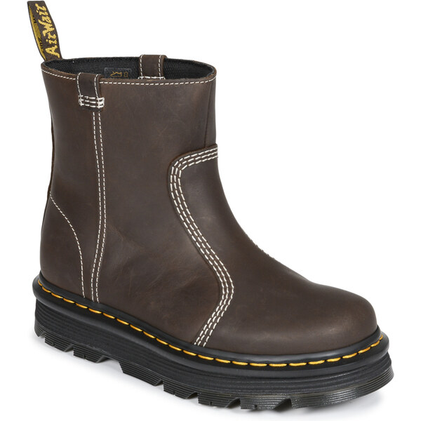 Dr. Martens Polokozačky ZebZag Rigger Rigger Boot Dark Brown Wyoming 65669275