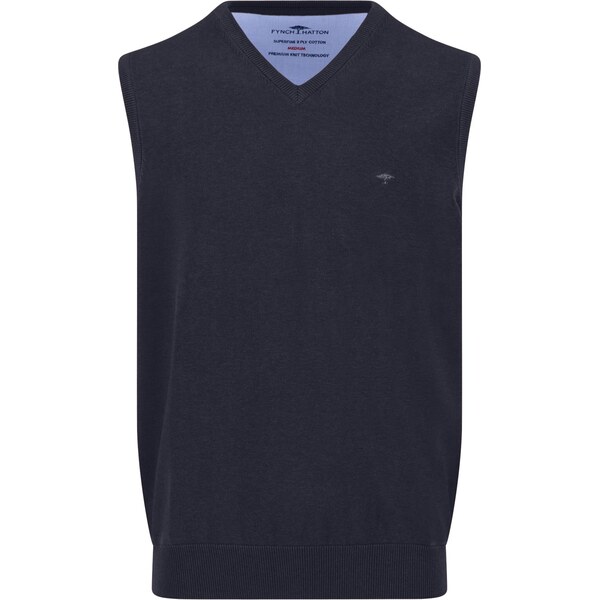 Pánska modrá bavlnená vesta FYNCH-HATTON 65670340