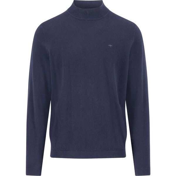 Pánsky modrý bavlnený polorolák s kašmírom FYNCH-HATTON 65670333