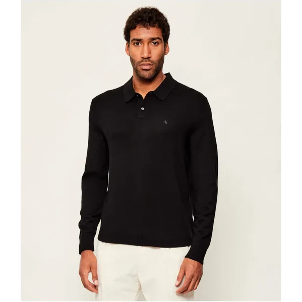 Calvin Klein Vlnené polo tričko | regular fit 65670093