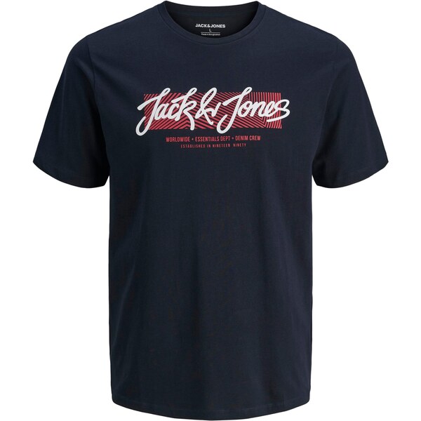 JACK & JONES Tričko URBAN tmavomodrá / červená / biela 65679380