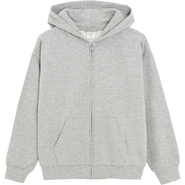 Cool Club Tepláková bunda sivá melírovaná 65679603