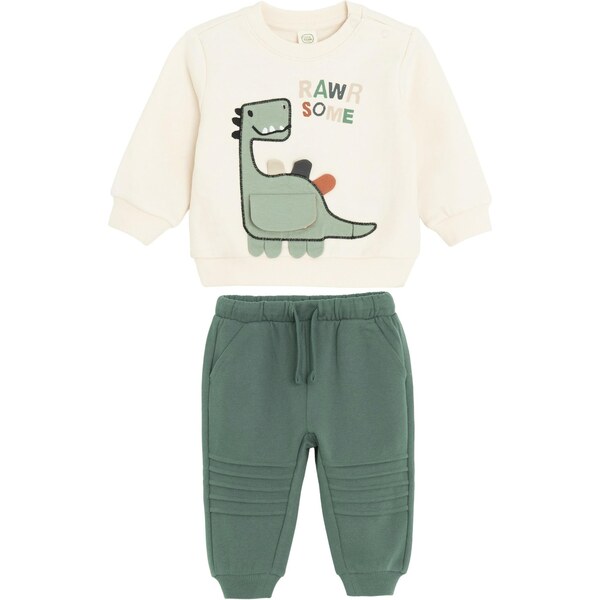 Cool Club Joggingová súprava hrdzavohnedá / tmavozelená / čierna / 65895323