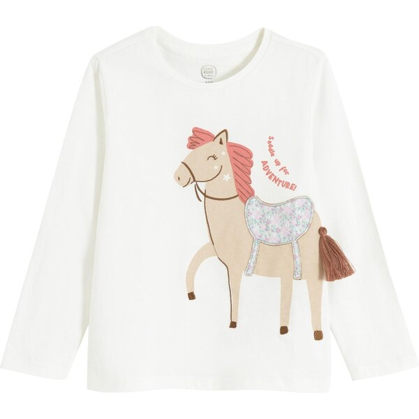 Cool Club Tričko svetlomodrá / hnedá / kapučíno / biela 65895343