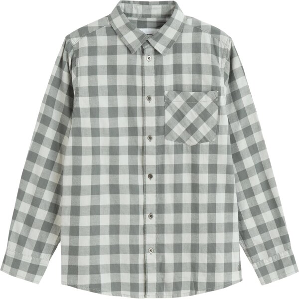 Cool Club Košeľa nebielená / pastelovo zelená / tmavozelená 65679604