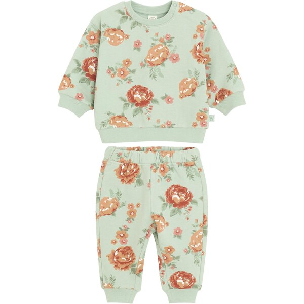 Cool Club Joggingová súprava pastelovo zelená / červená / 65895391