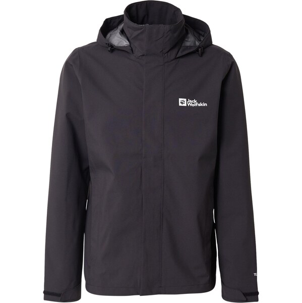JACK WOLFSKIN Outdoorová bunda Trailtime 2l čierna / biela 65707727