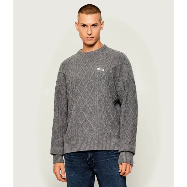 Guess Jeans Sveter | Relaxed fit | s prímesou vlny 65670000