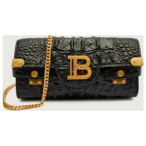 Balmain Kožená crossbody kabelka / listová kabelka B-BUZZ 65669897