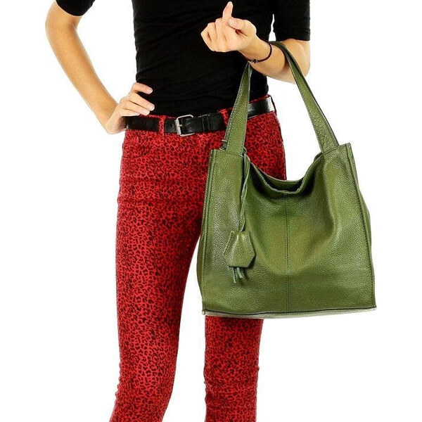 GENUINE LEATHER MARCO MAZZINI Kožená shopper taška Portofino Max | 65684977